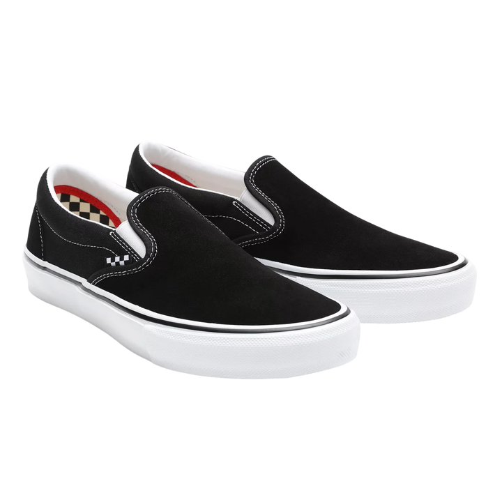 SKATE SLIP-ON BLACK WHITE