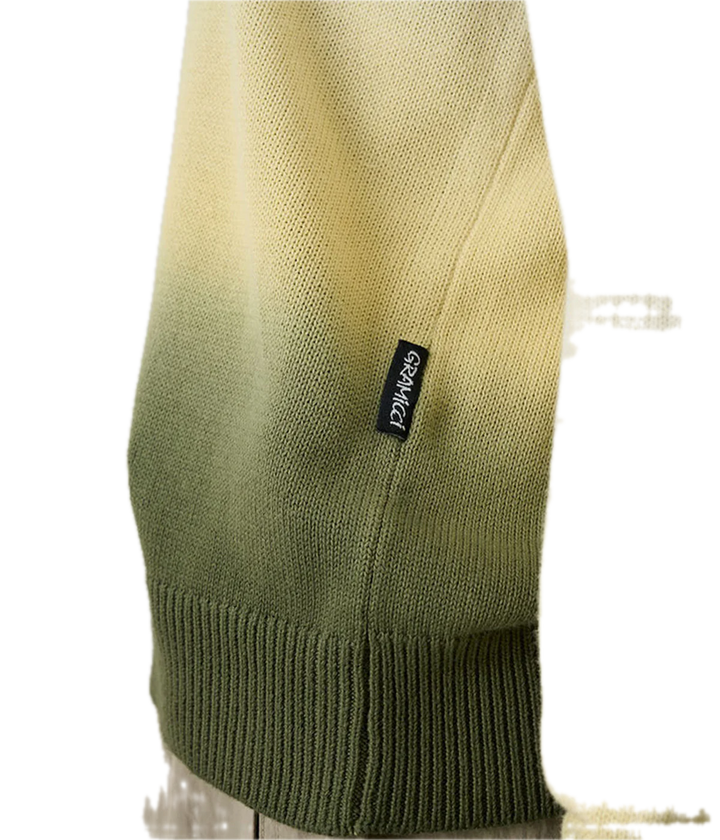 Green and beige gradient scarf