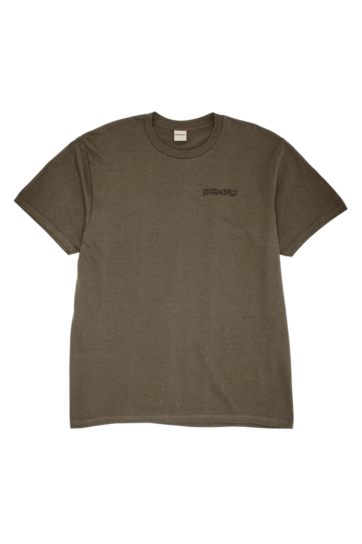 A BROKEN SYSTEM TEE OLIVE
