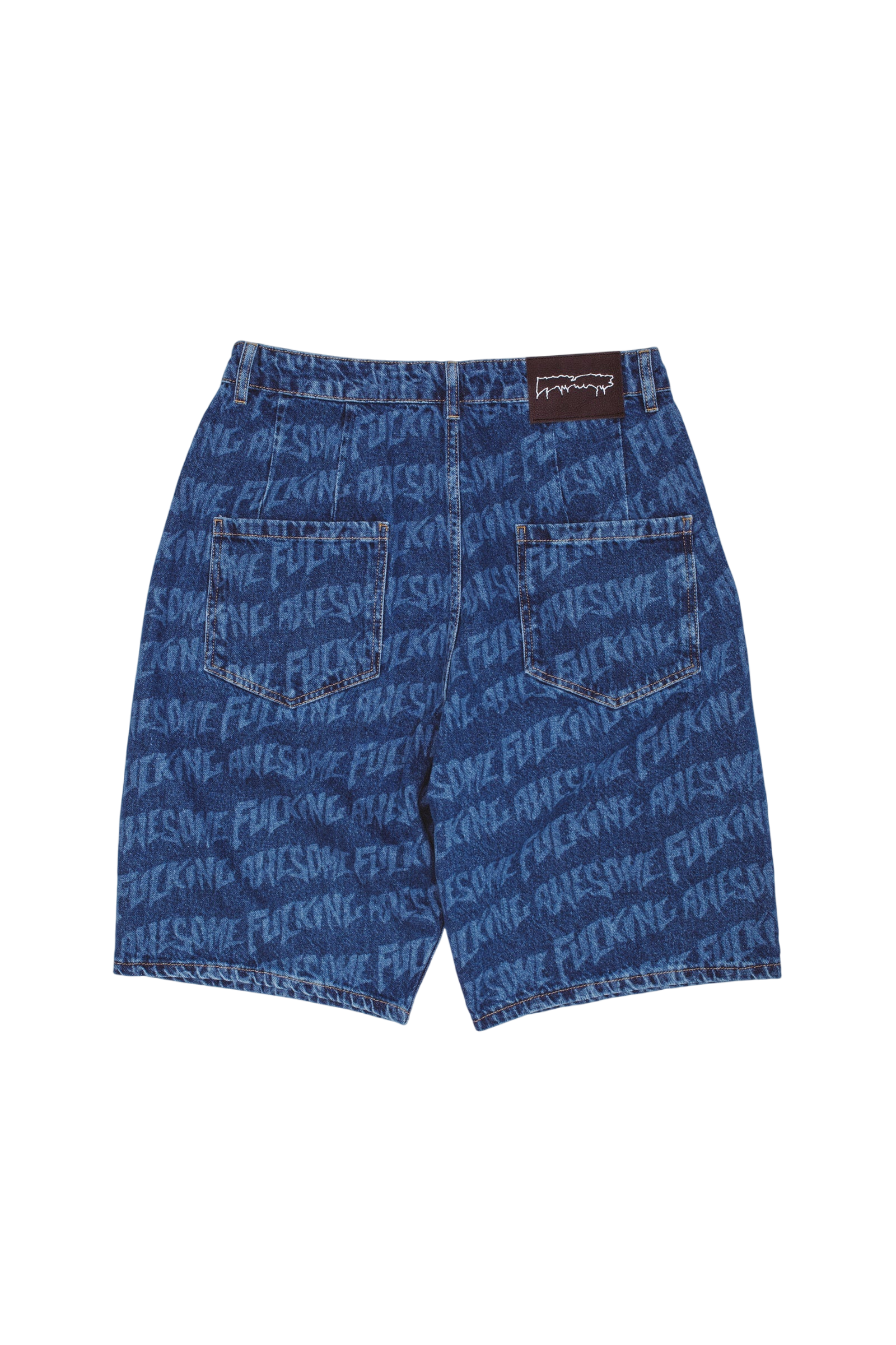 BAGGY LASER STAMP SHORTS BLUE