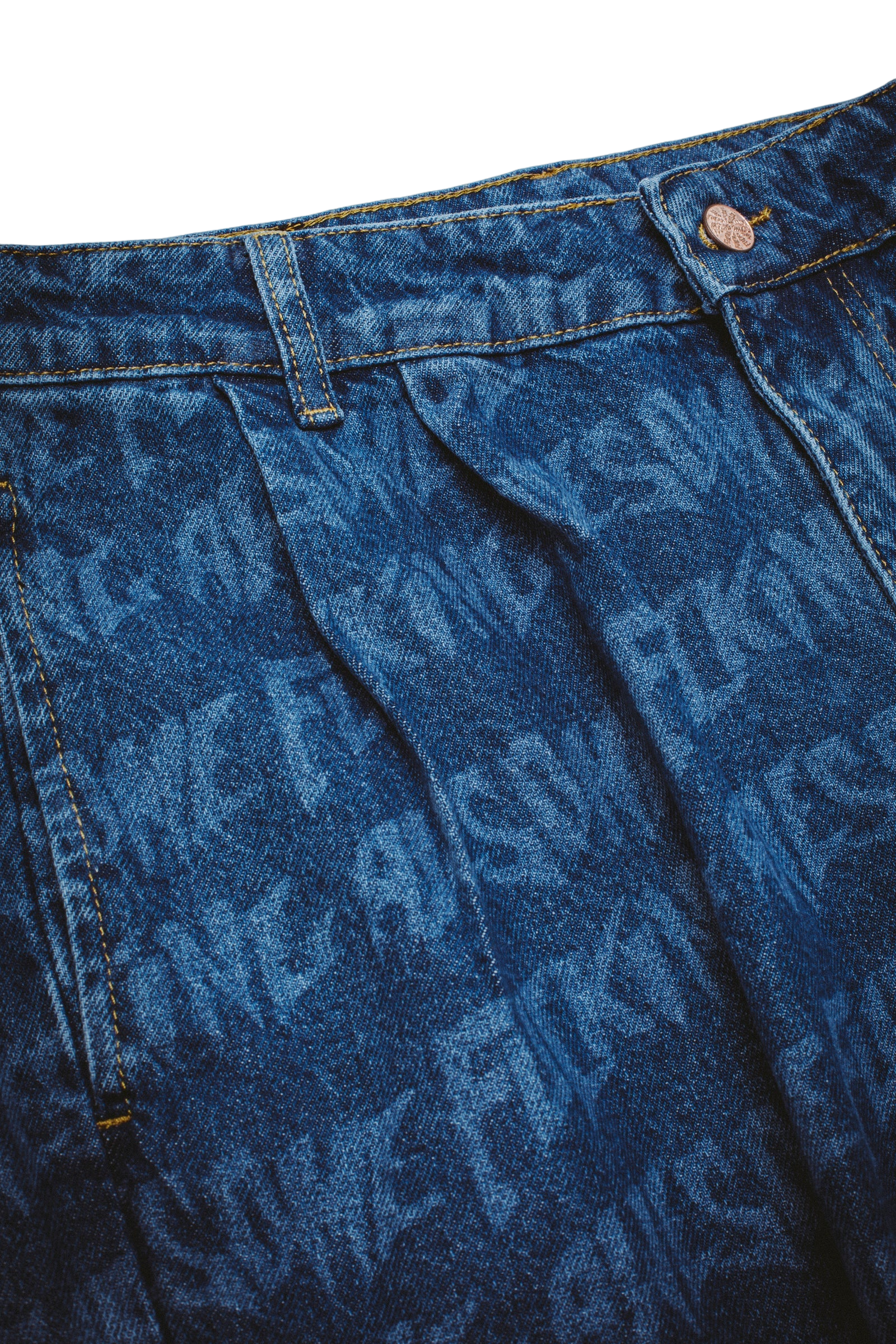 BAGGY LASER STAMP SHORTS BLUE