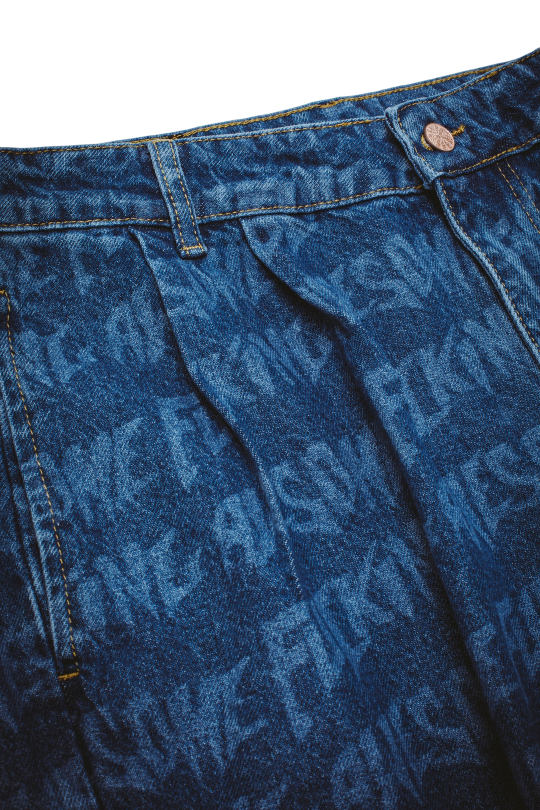 BAGGY LASER STAMP SHORTS BLUE