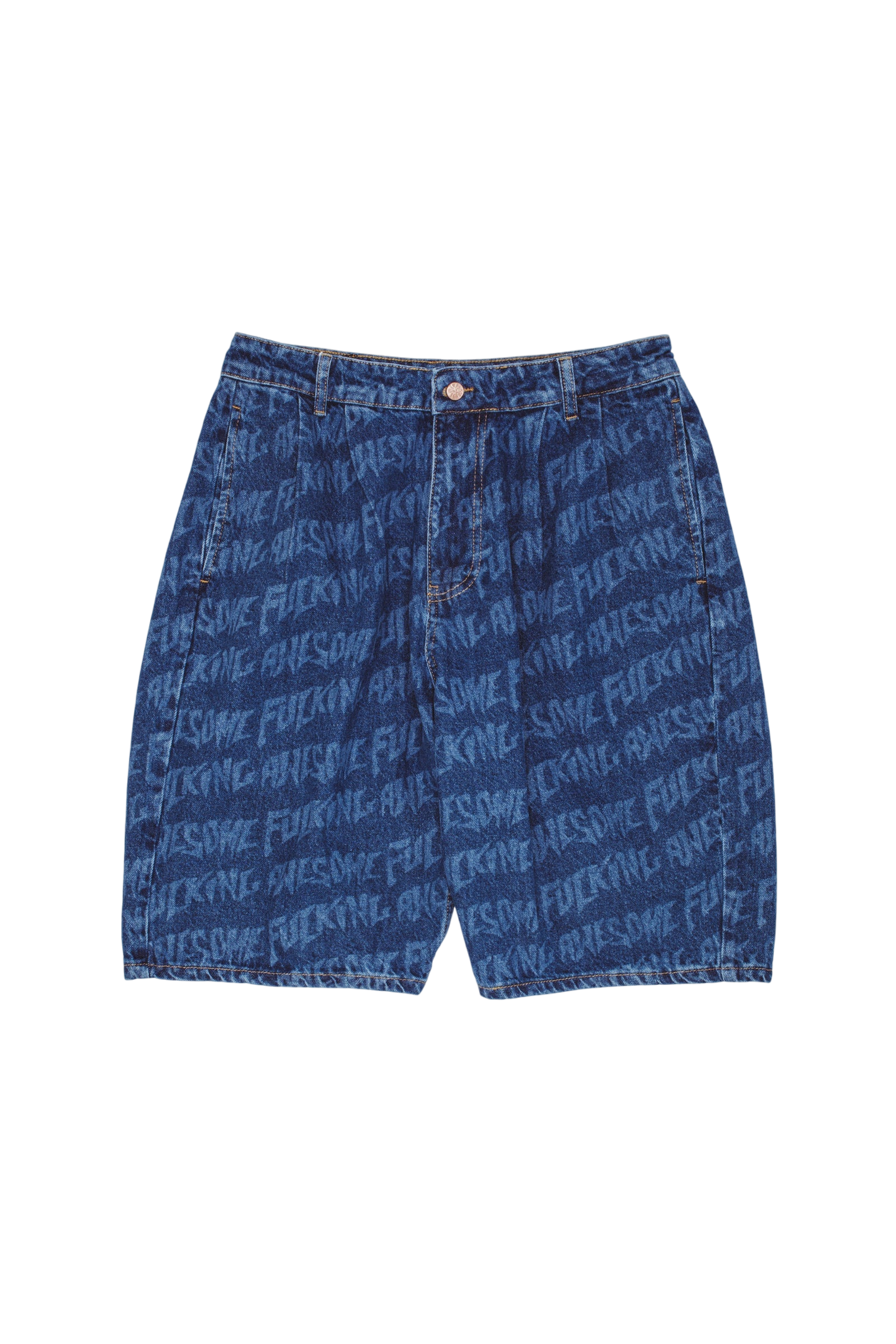 BAGGY LASER STAMP SHORTS BLUE