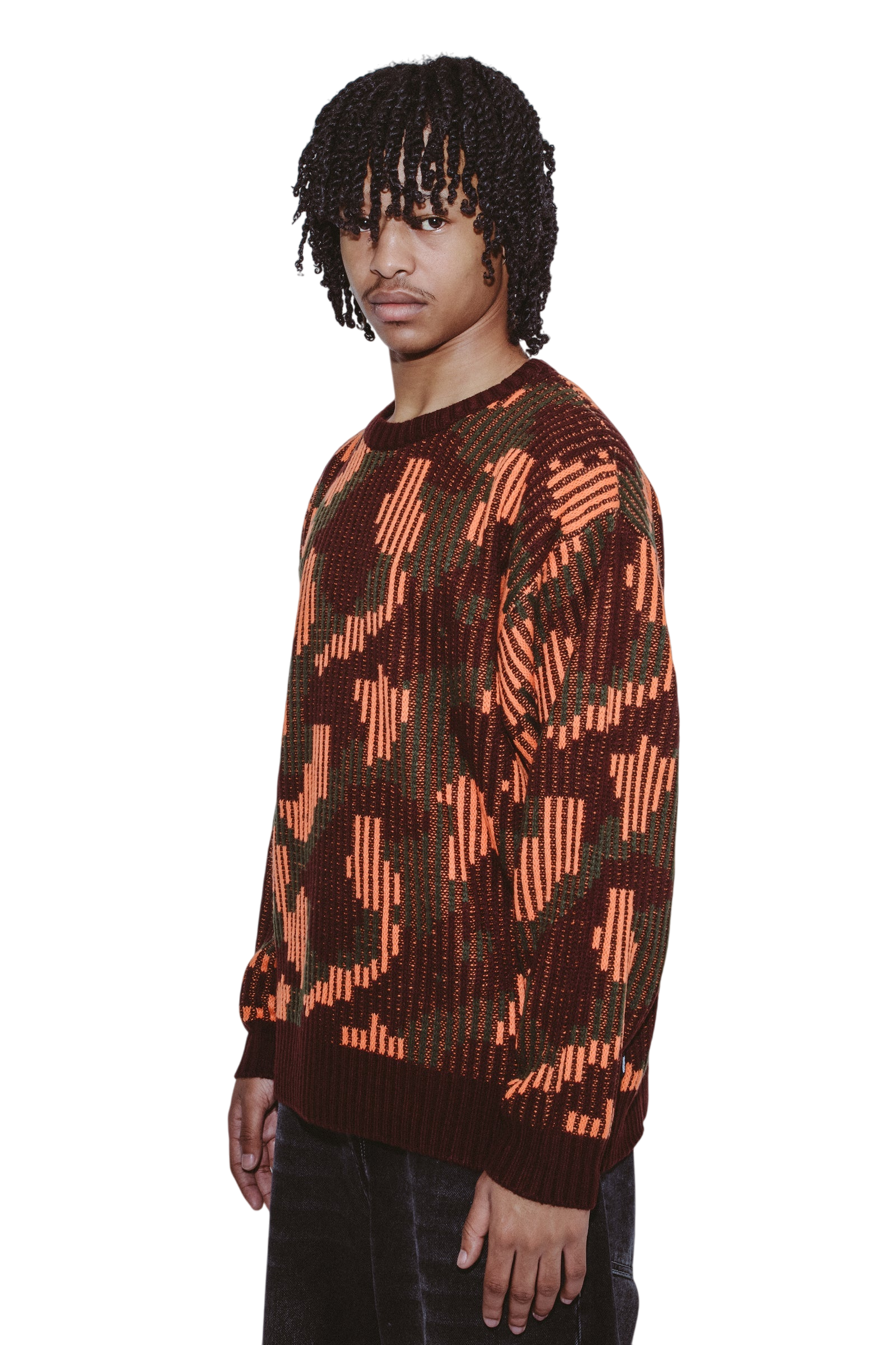 CAMO SWEATER ORANGE CAMO