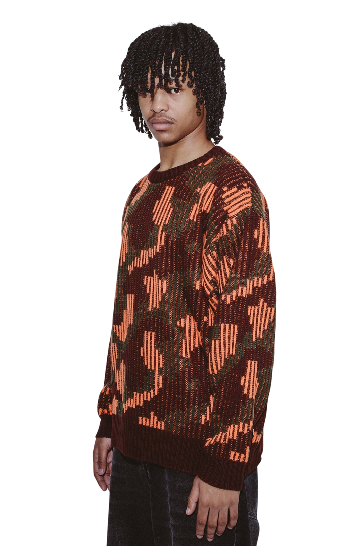 CAMO SWEATER ORANGE CAMO
