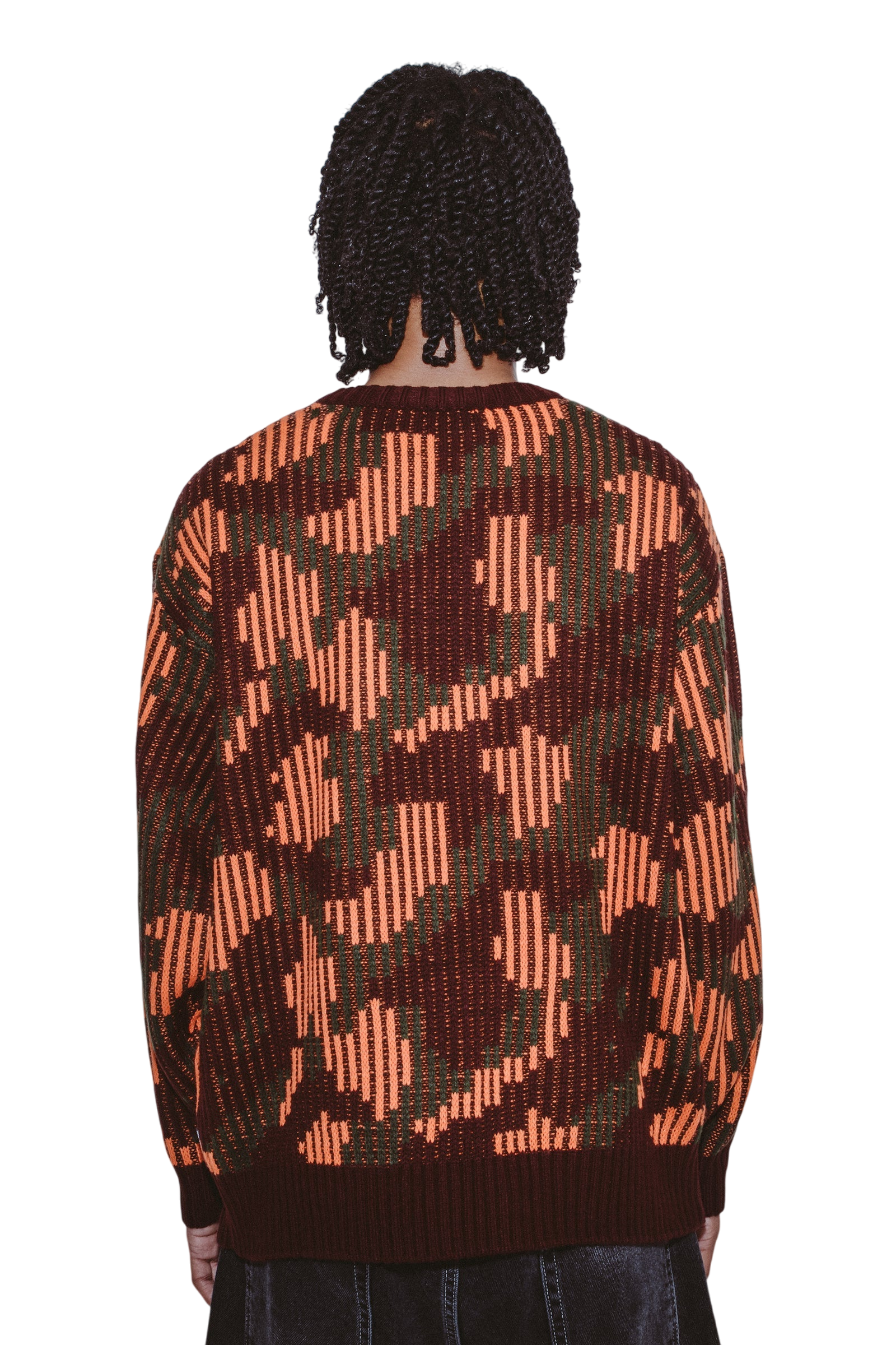 CAMO SWEATER ORANGE CAMO