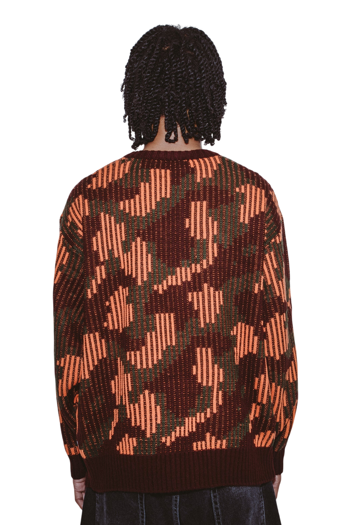 CAMO SWEATER ORANGE CAMO