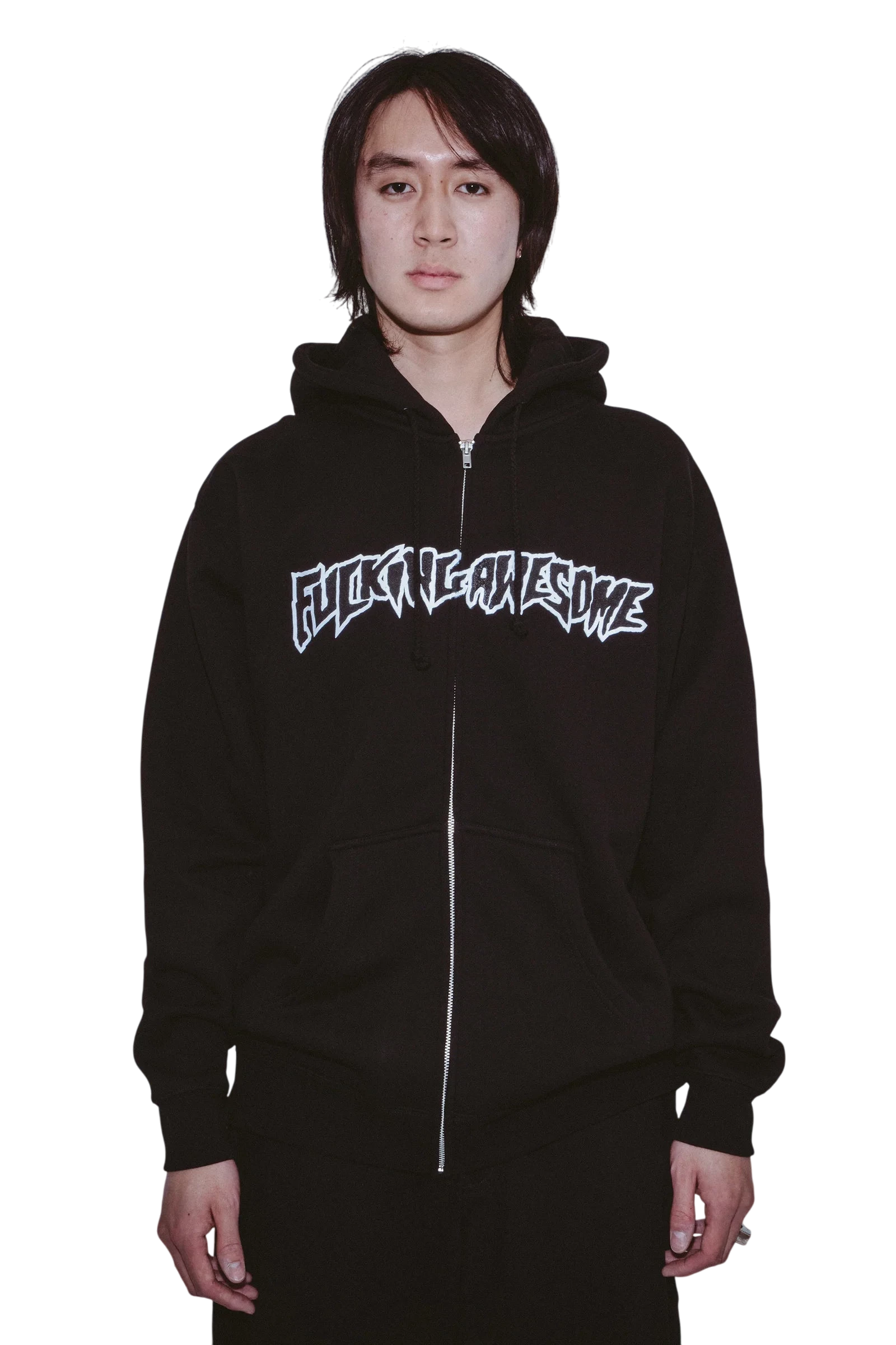 STAMP LOGO ZIP HOODIE