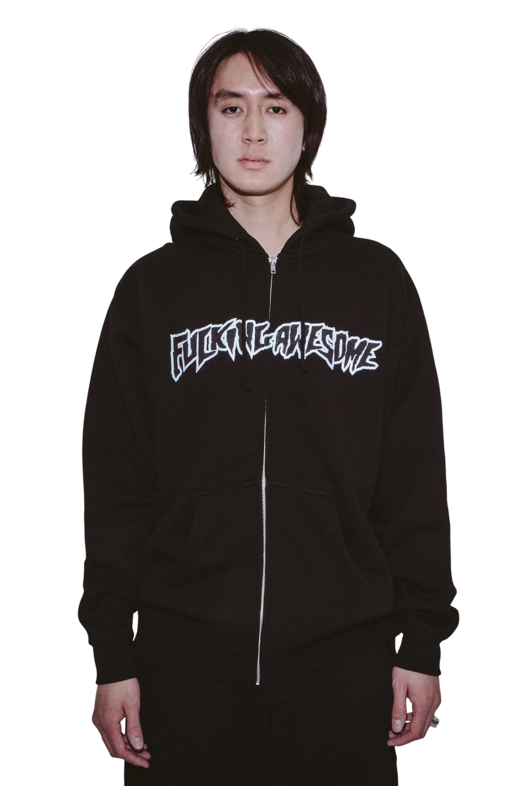 STAMP LOGO ZIP HOODIE