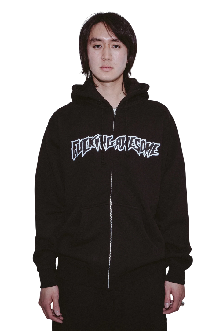 STAMP LOGO ZIP HOODIE
