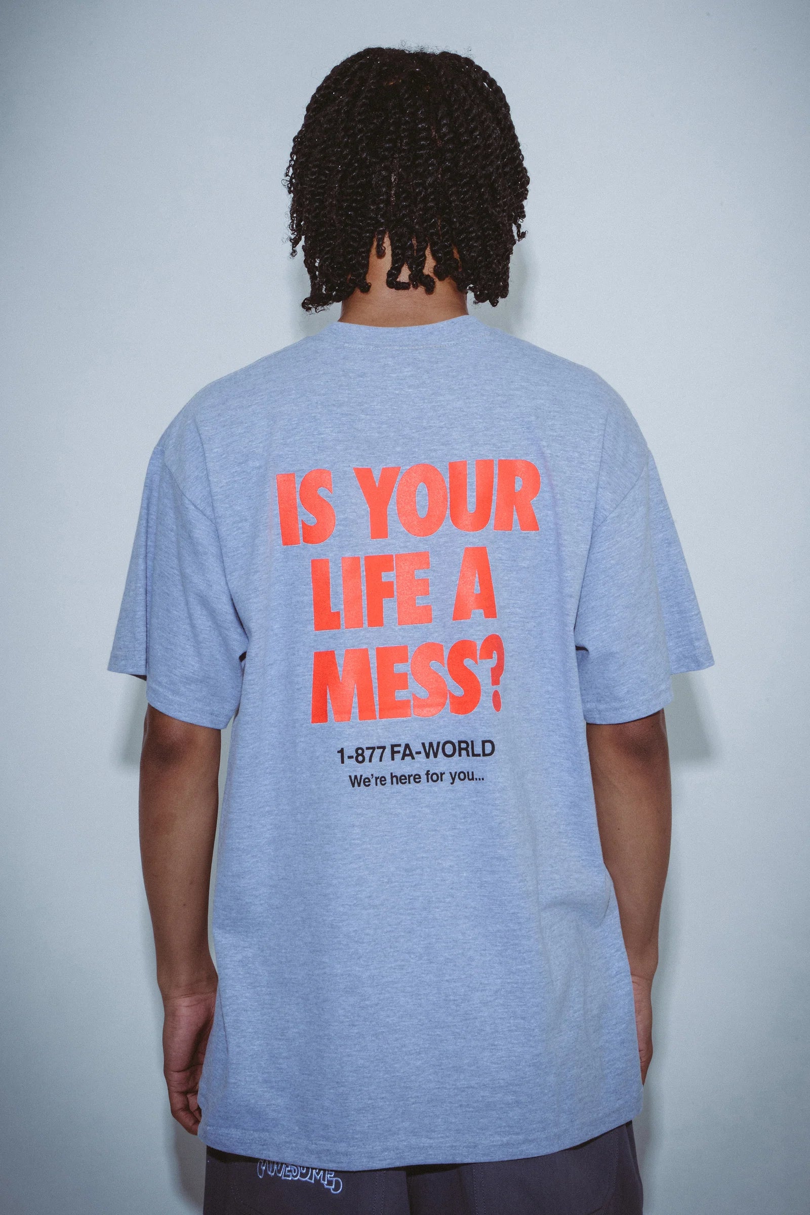 IS YOUR LIFE A MESS TEE BLACK