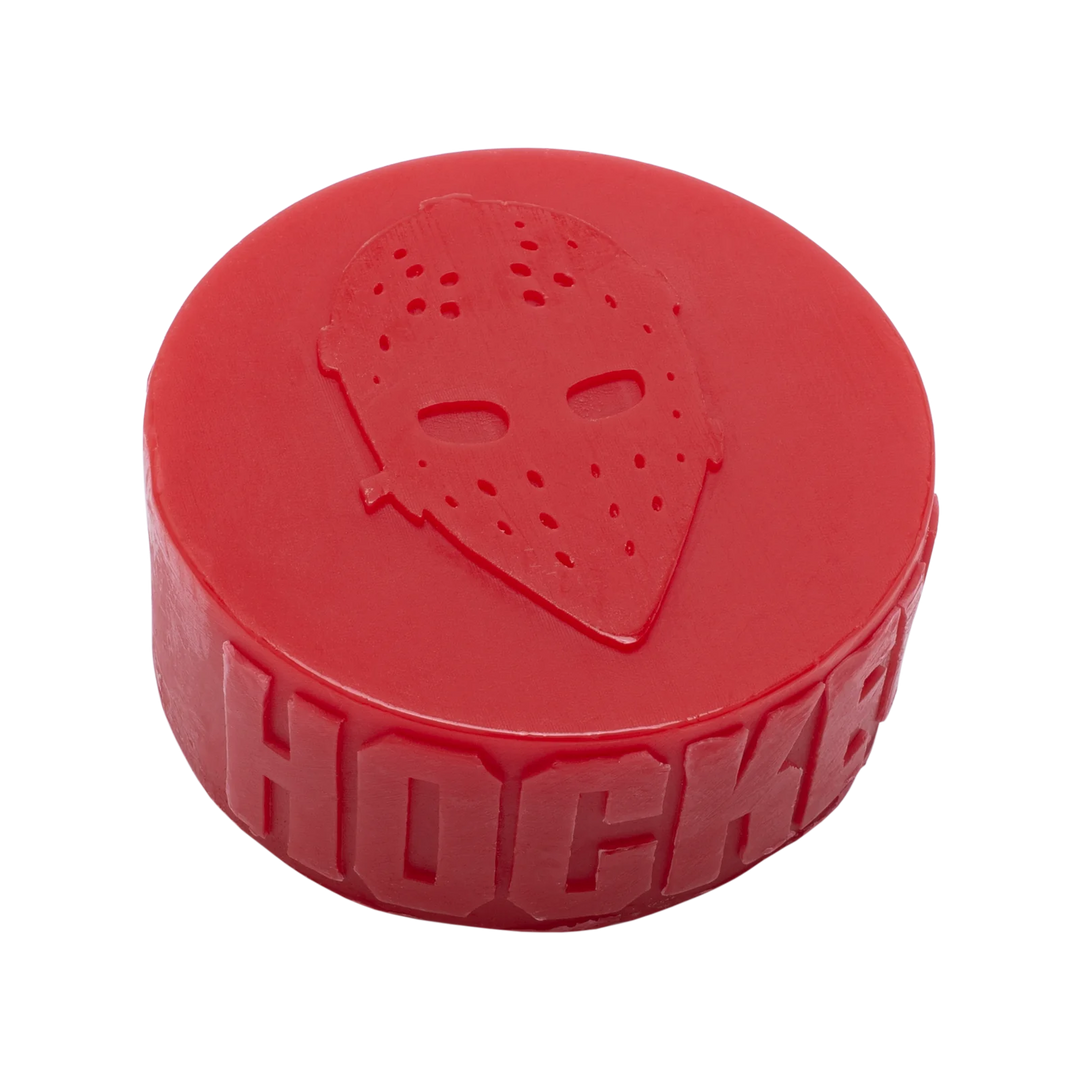 HOCKEY PUCK WAX RED