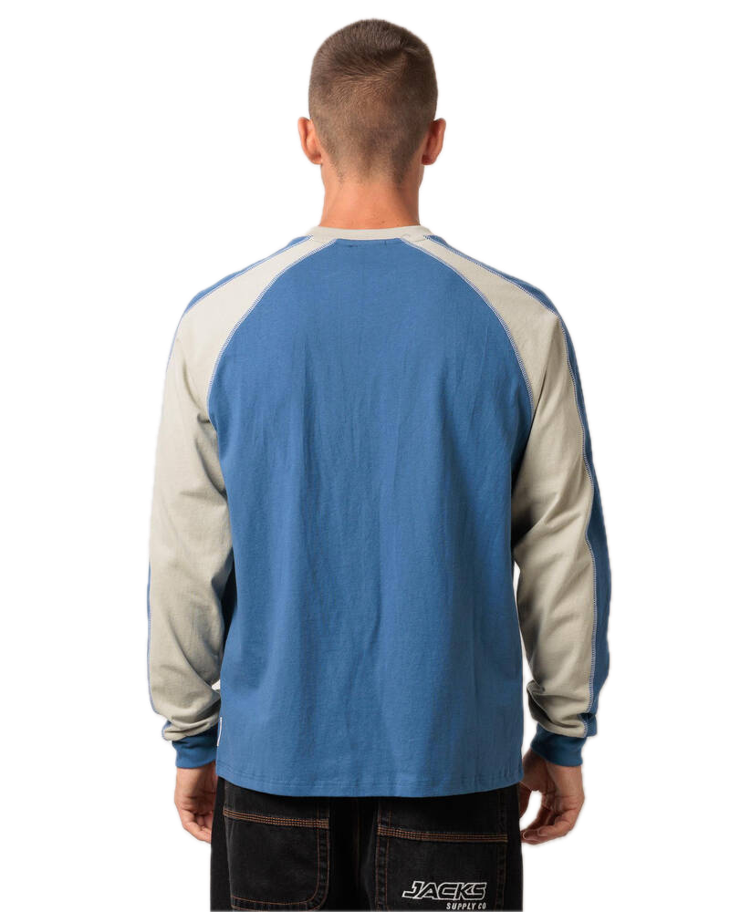 RUSTY FADE-R LONG SLEEVE TEE ATLANTIC BLUE