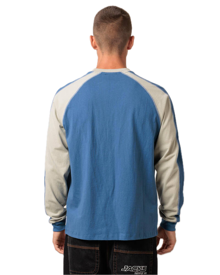 RUSTY FADE-R LONG SLEEVE TEE ATLANTIC BLUE