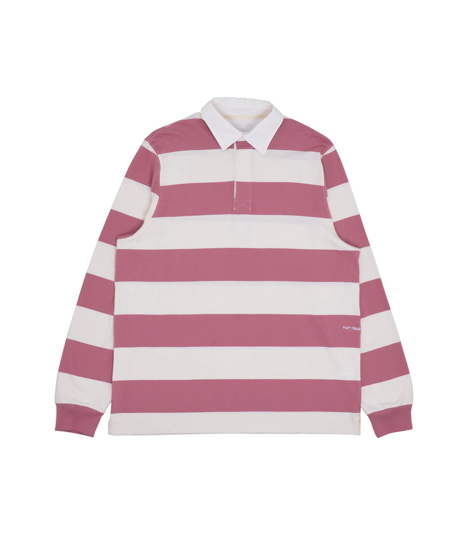 STRIPED RUGBY POLO MESA ROSE