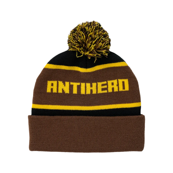 ICE COLD POM BEANIE BROWN