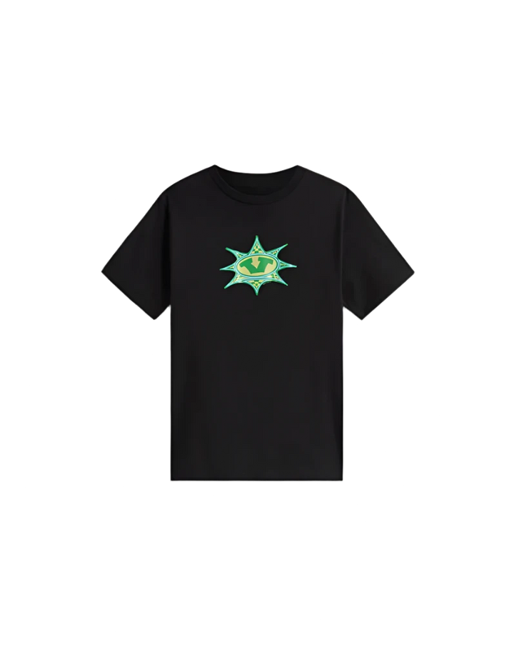 KIDS STAR CHECKER TEE BLACK