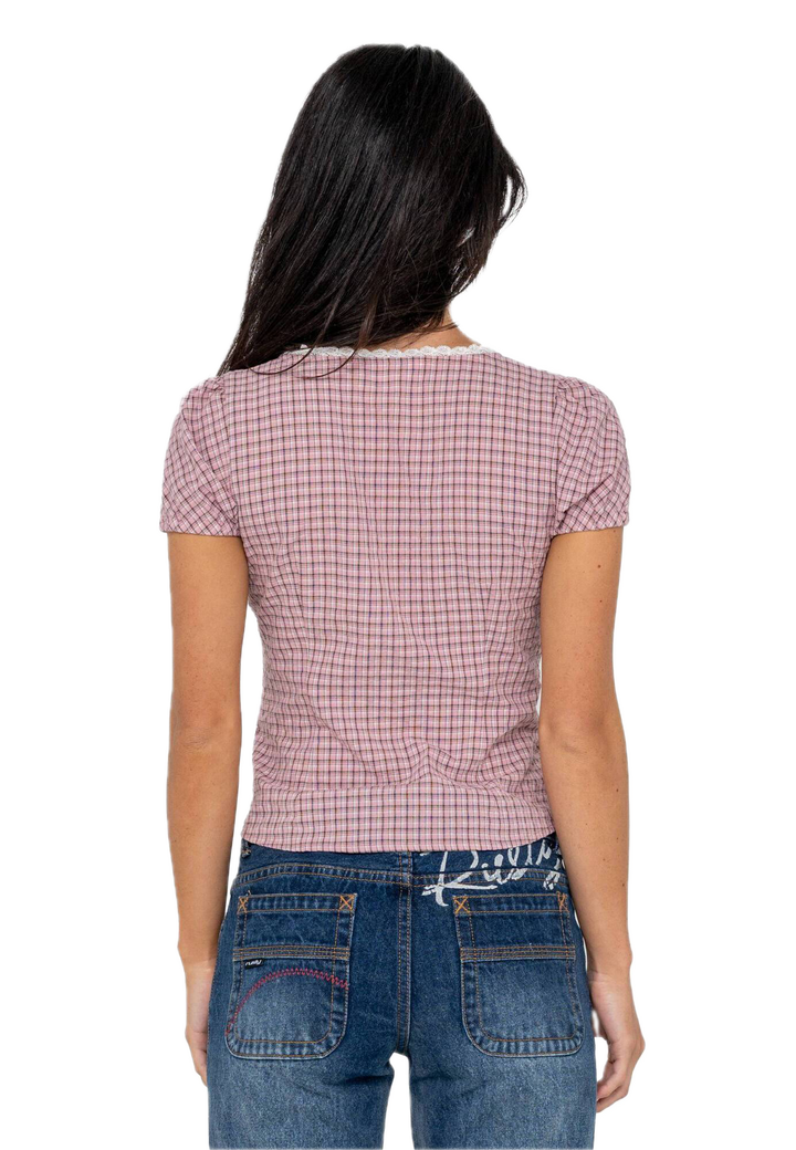 RUSTY PEGGY SUE BUTTON DOWN BLOUSE