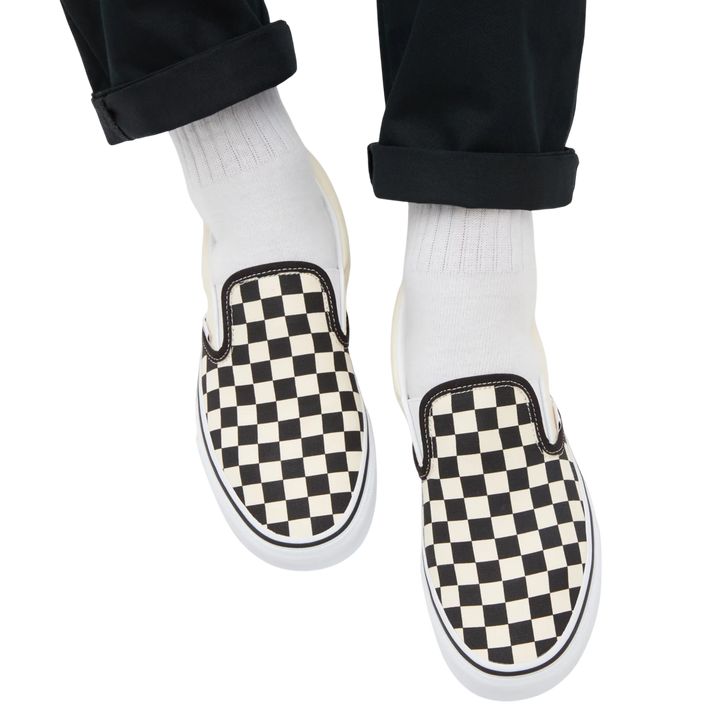 SLIP-ON CHECKERBOARD BLACK WHITE