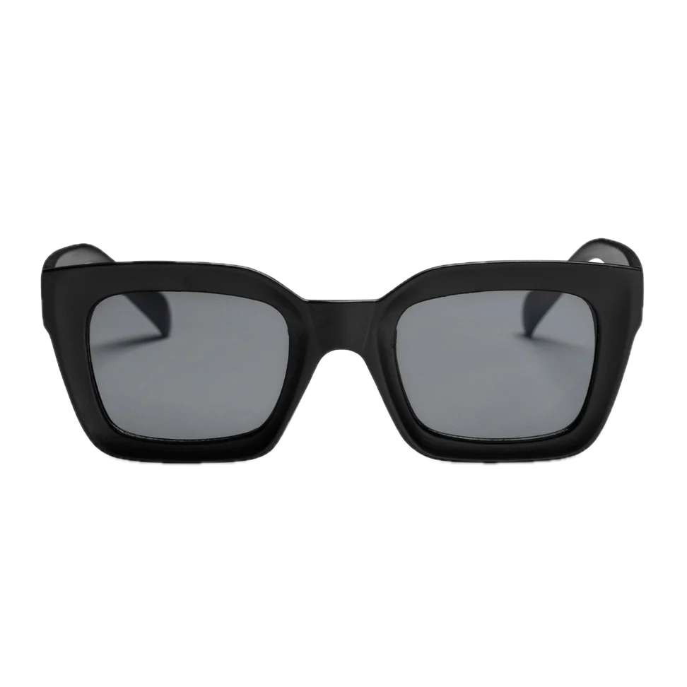 Black sunglasses with dark lenses