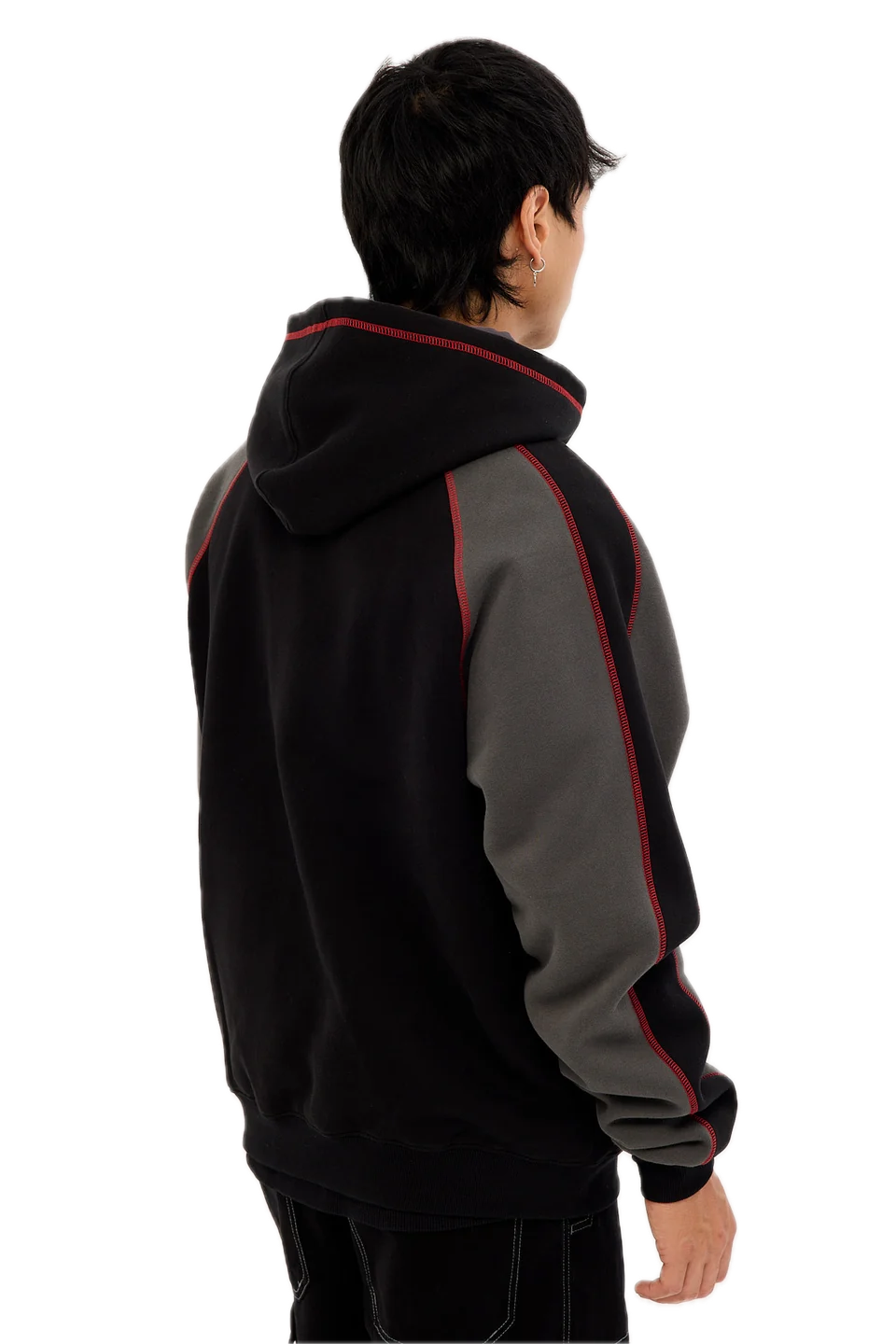 RUSTY PANEKA HOODED FLEECE BLACK