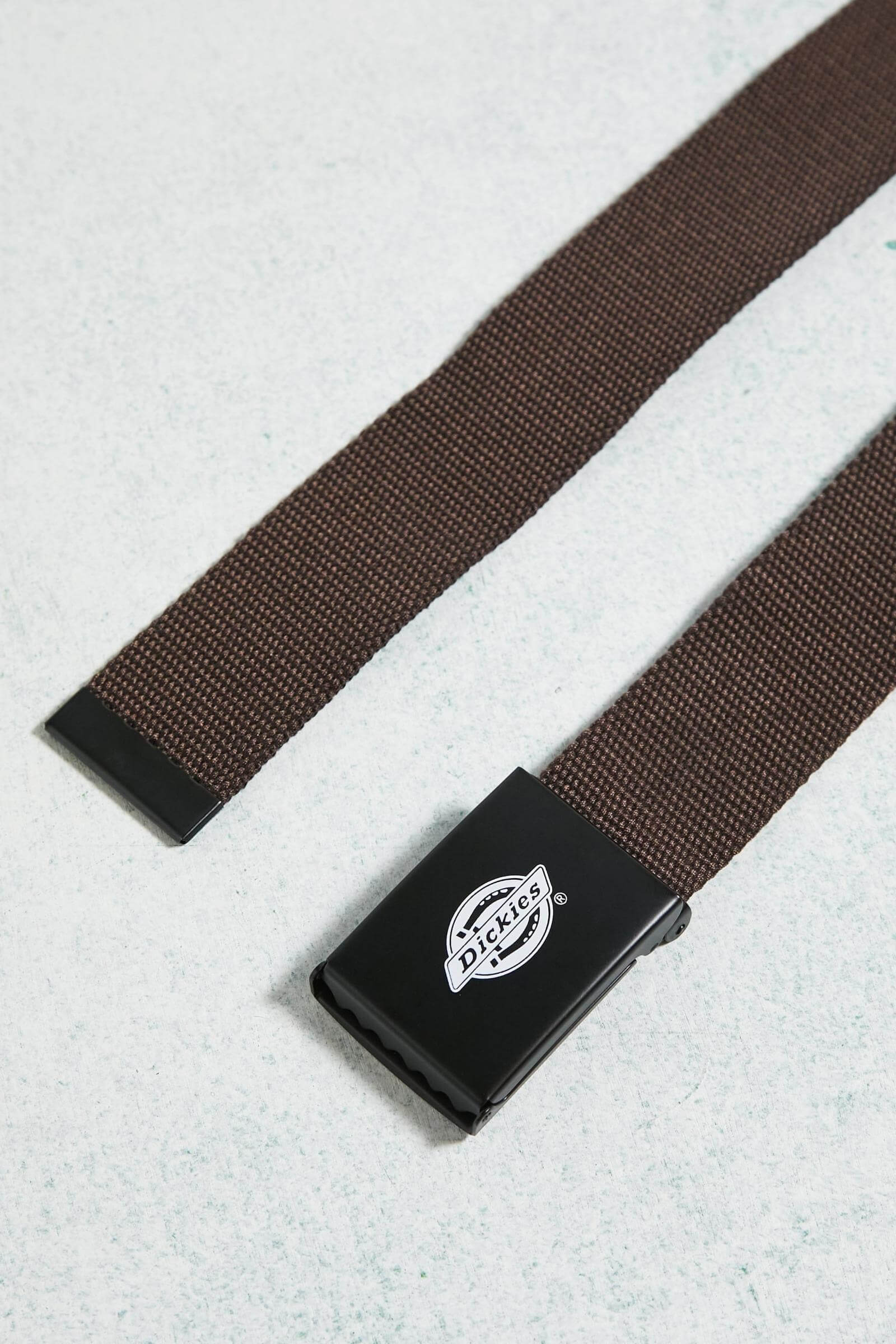 ORCUTT WEBBING BELT DARK BROWN