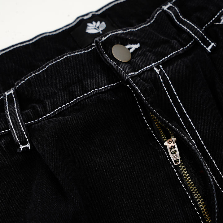 OG DENIM LONG SHORTS BLACK