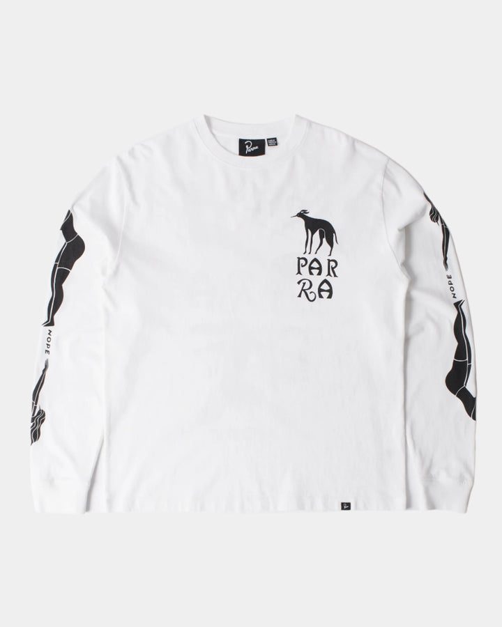 DOG TRAINING LONG SLEEVE TEE WHITE