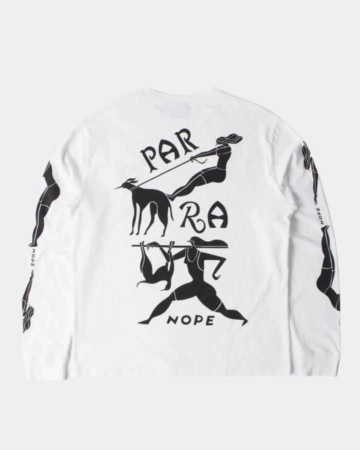 DOG TRAINING LONG SLEEVE TEE WHITE