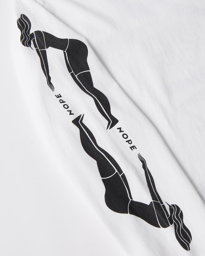 DOG TRAINING LONG SLEEVE TEE WHITE