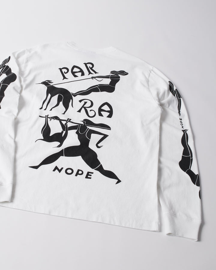 DOG TRAINING LONG SLEEVE TEE WHITE