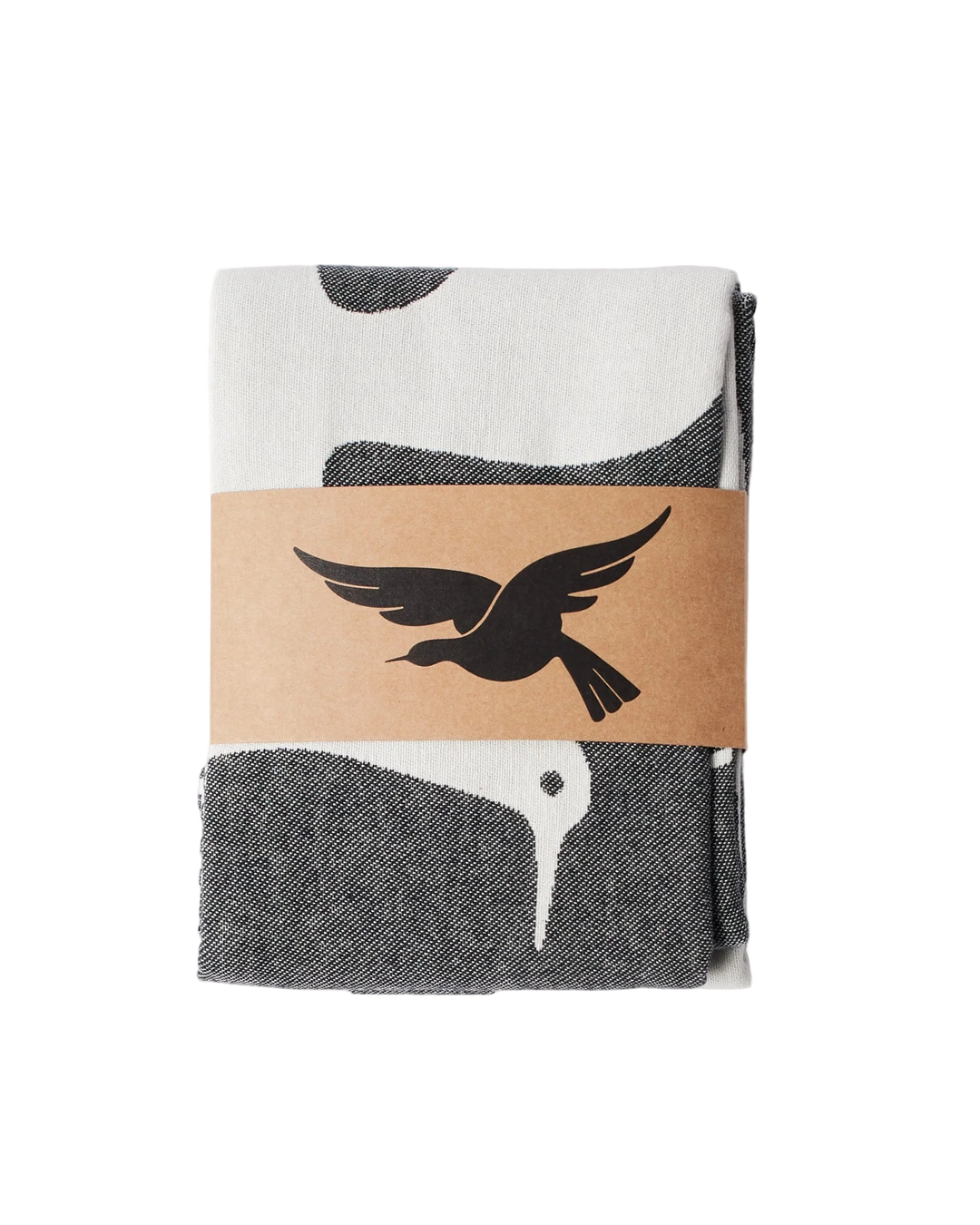 INFINITE KITCHEN BIRD TOWEL BLACK