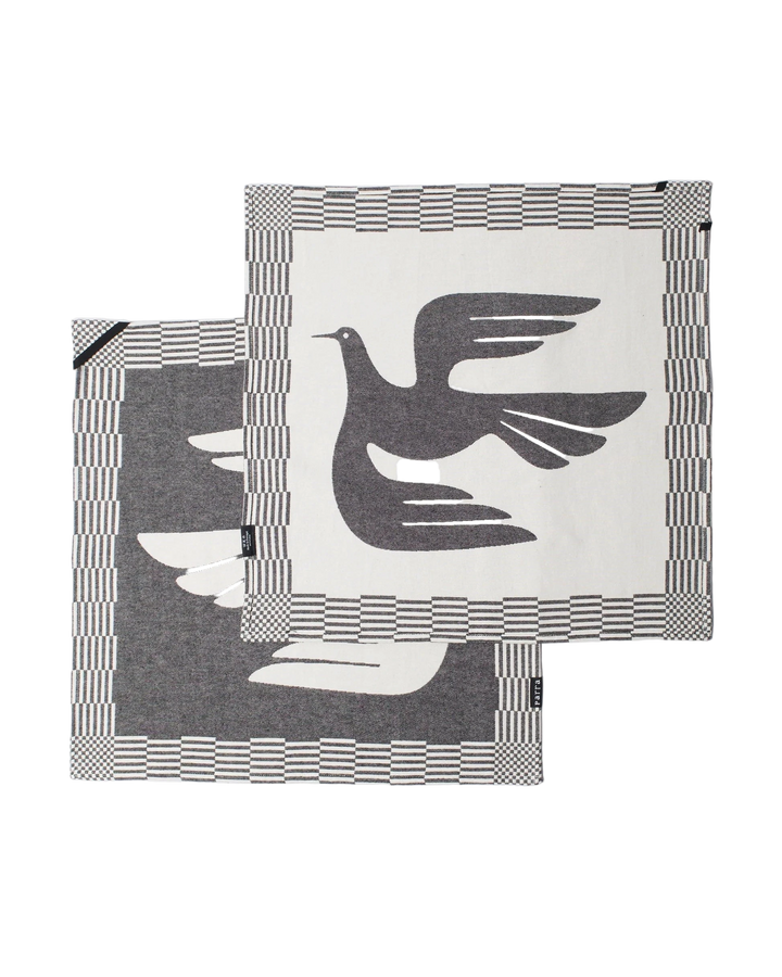 INFINITE KITCHEN BIRD TOWEL BLACK