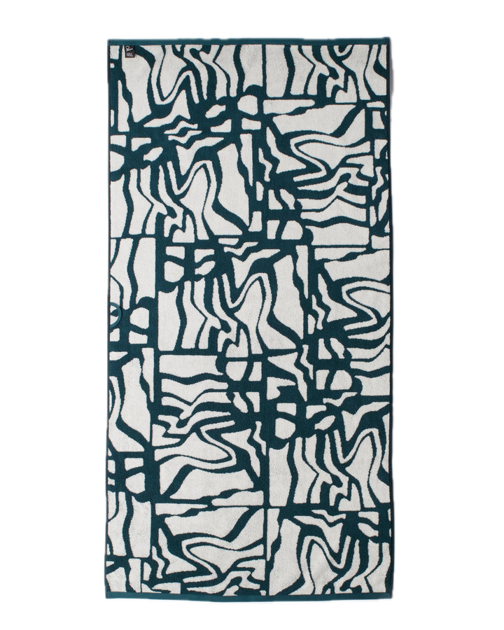 BROKEN FTP BATH TOWEL SET TEAL GREEN