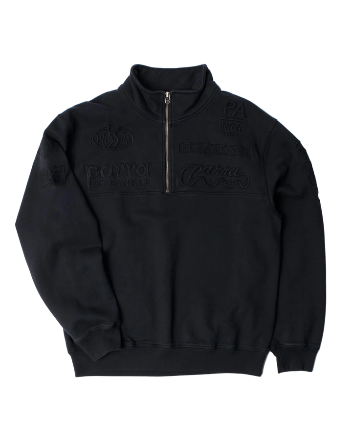 MEDIA TRAINING QUARTER ZIP BLACK