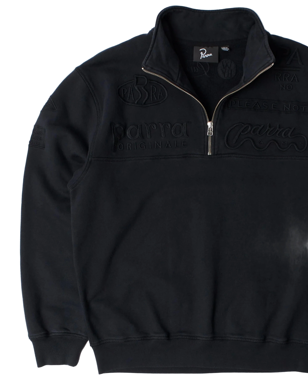 MEDIA TRAINING QUARTER ZIP BLACK