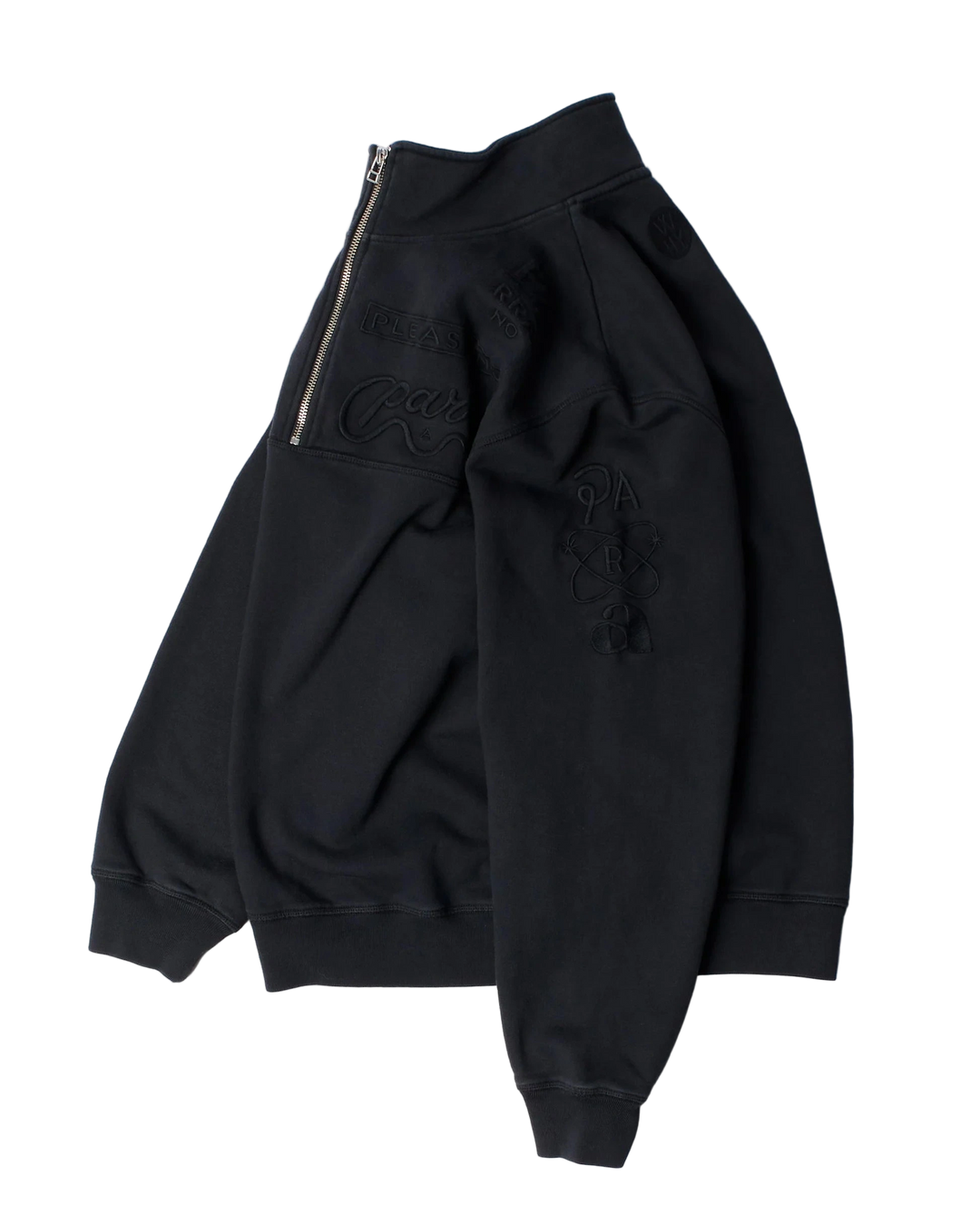 MEDIA TRAINING QUARTER ZIP BLACK