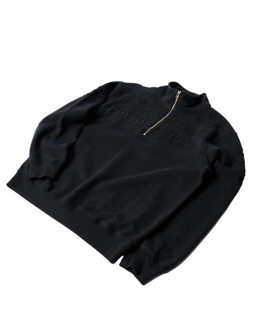 MEDIA TRAINING QUARTER ZIP BLACK