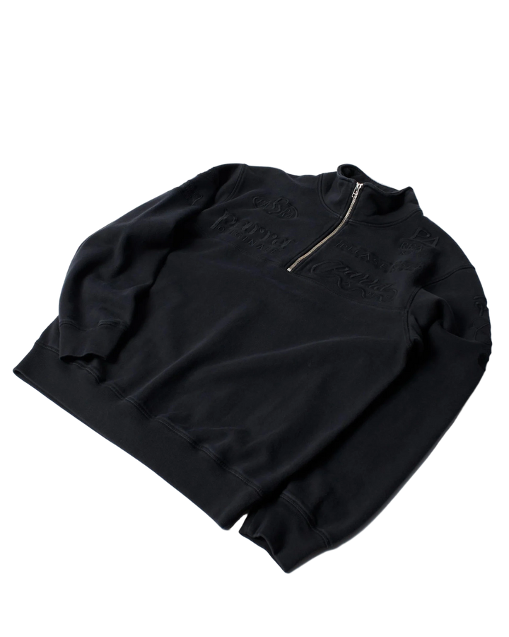 MEDIA TRAINING QUARTER ZIP BLACK