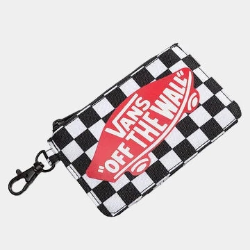 ZIP WALLET CHECKERBOARD BLACK