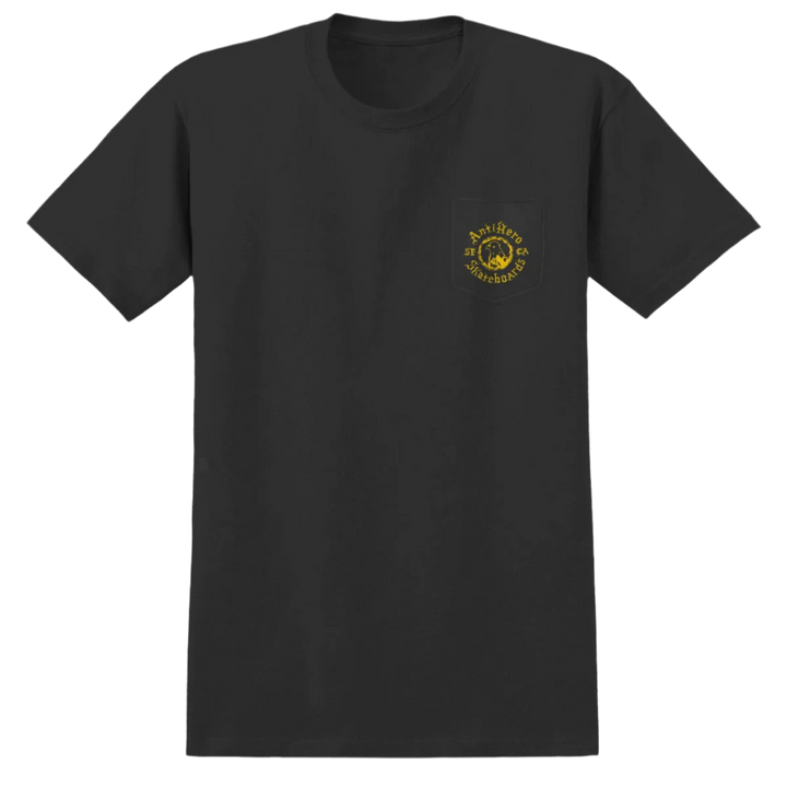 PIGEON MOTION POCKET TEE BLACK