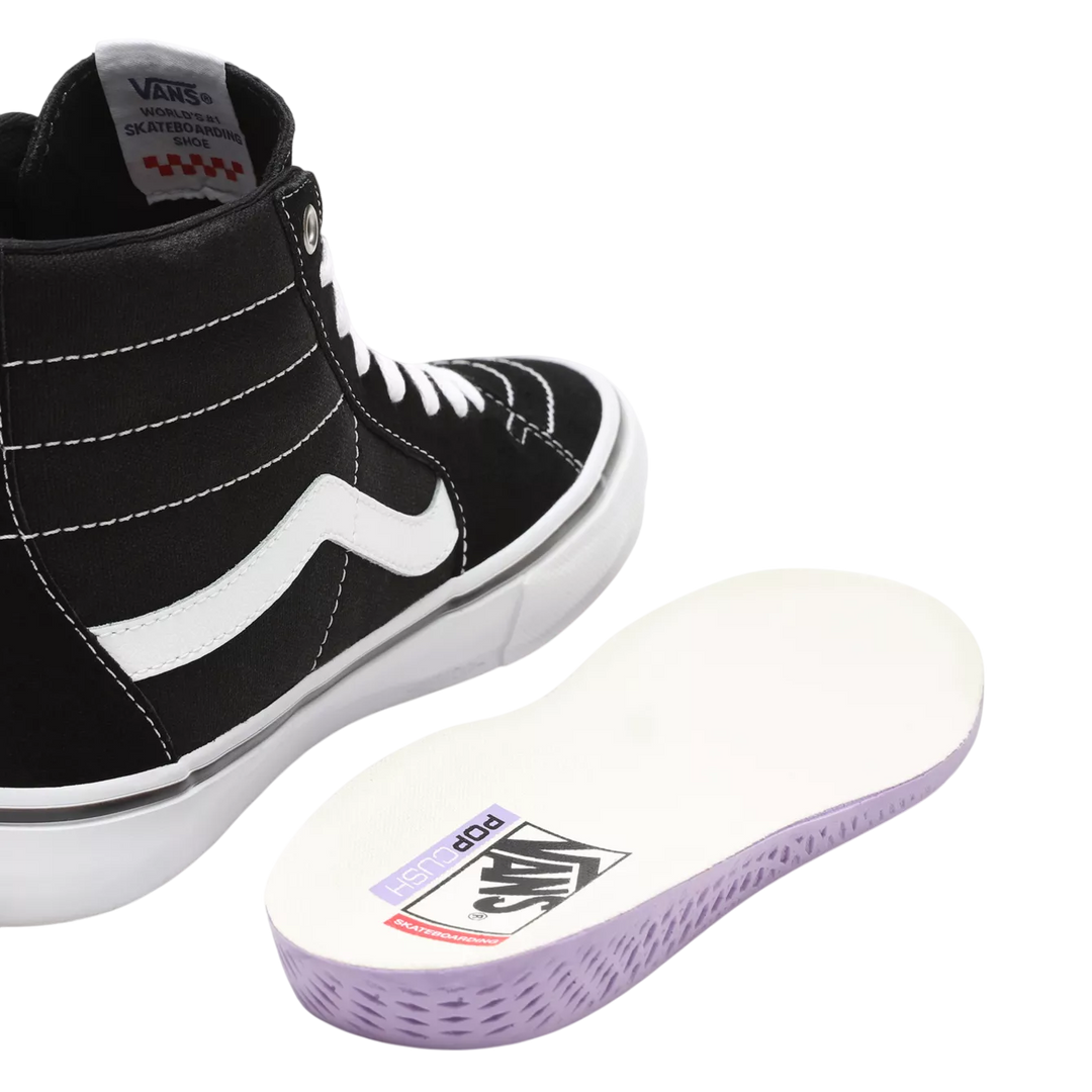 SKATE SK8-HI BLACK WHITE