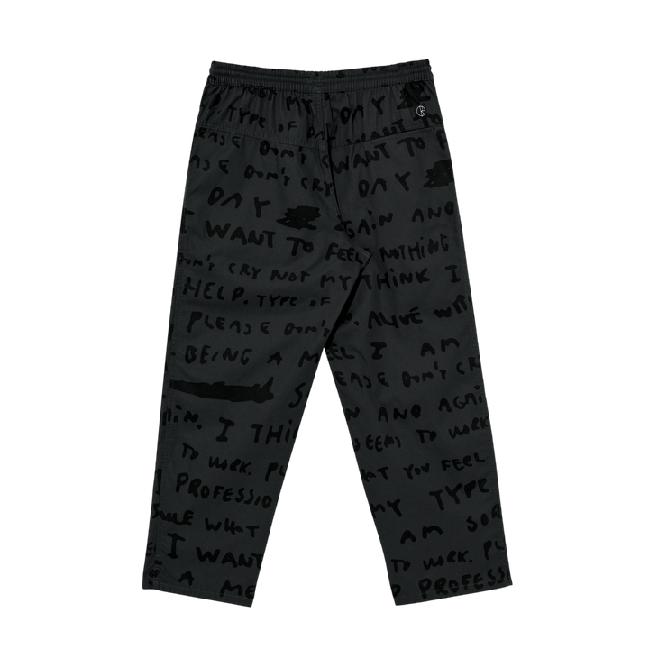 SAD NOTES SURF PANTS GRAPHITE