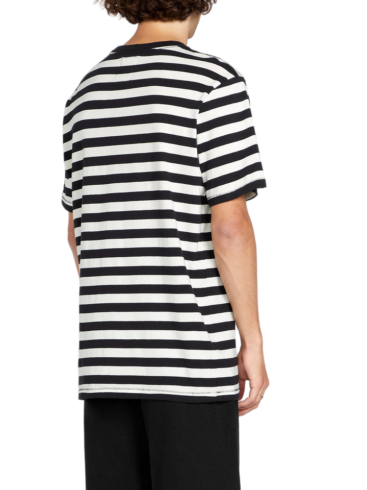 SCHROFF X VOLCOM TEE BLACK WHITE