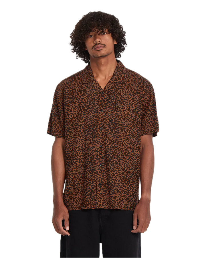 Volcom Utopia Shirt Brown Front
