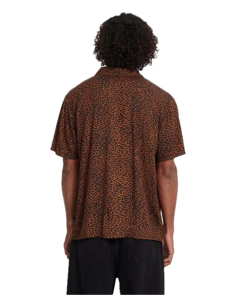 Volcom Utopia Shirt Brown Back