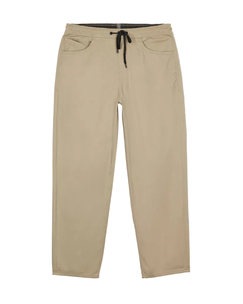 Beige pants with a drawstring 
