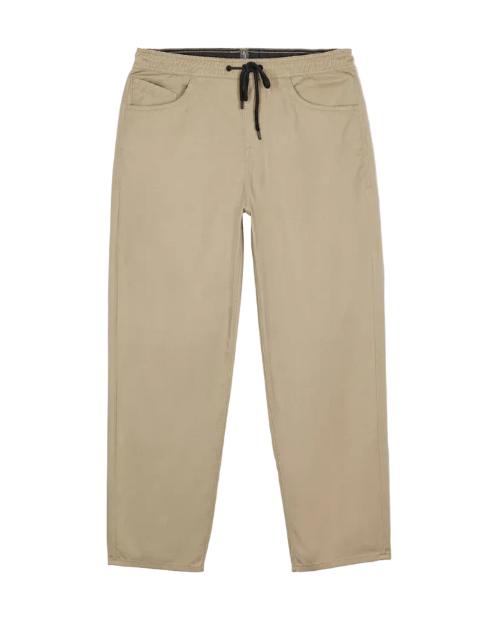 Beige pants with a drawstring 