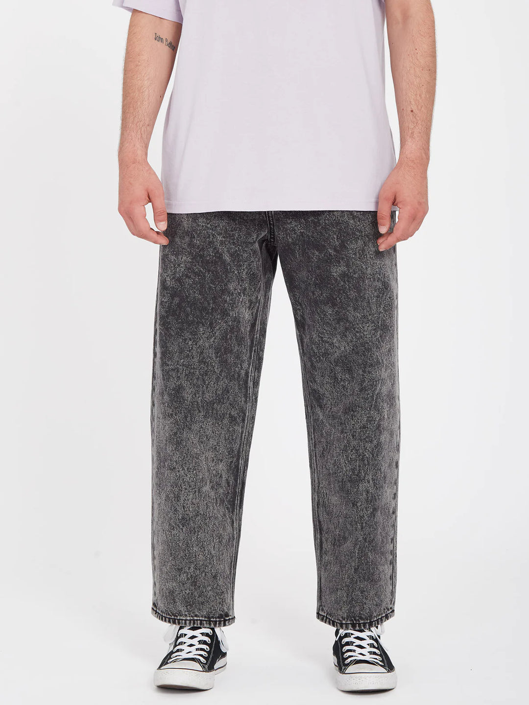 BILLOW TAPERED DENIM LIGHT ACID BLACK