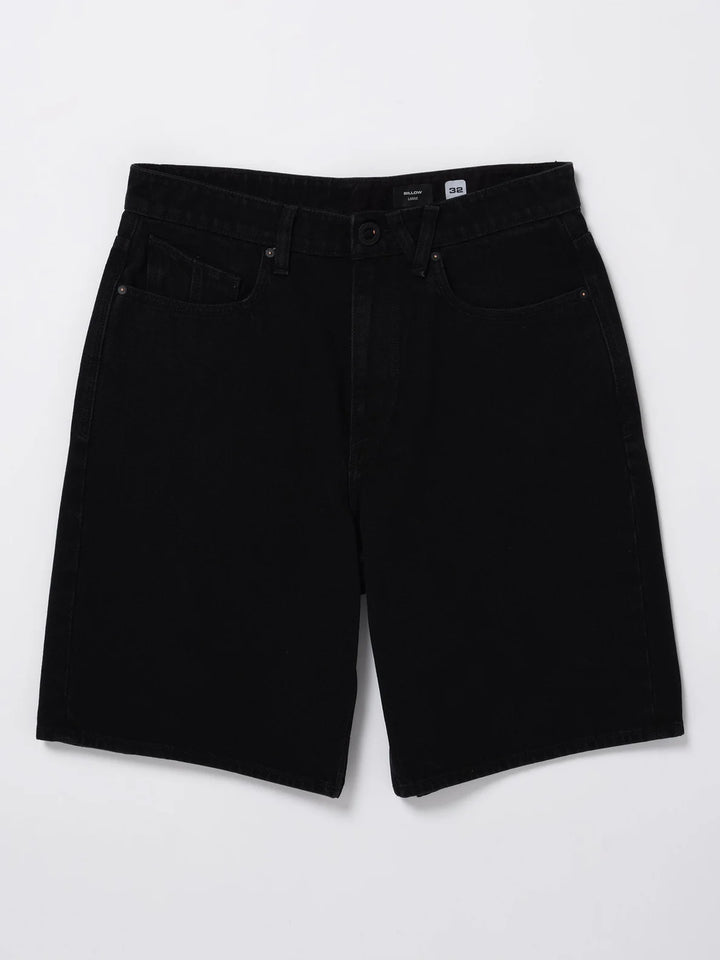 BILLOW DENIM SHORT BLACK